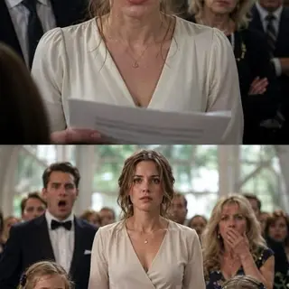 HE DIVORCED ME FOR BEING 'BARREN'... THEN TURNED PALE WHEN I WALKED INTO HIS WEDDING HOLDING THE TWIN DAUGHTERS HE NEVER KNEW EXISTED. THE LOOK ON HIS FACE CHANGED THE ENTIRE CEREMONY—AND EXPOSED A FAMILY LIE THEY’D HIDDEN FOR TWO YEARS.