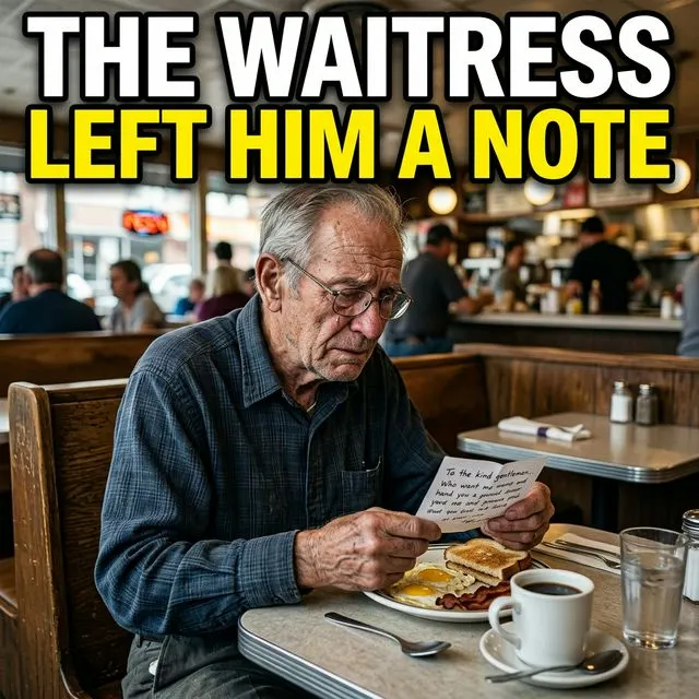 He Ate Breakfast Alone Every Morning Until the Waitress Left a Note.