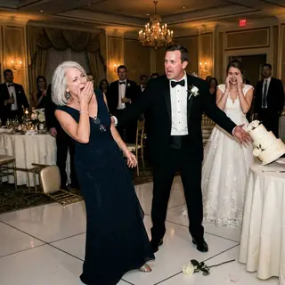 I never thought my brother would turn his own wedding into a crime scene. The moment Mom refused to transfer her downtown house into his name, his smile vanished. In front of the guests, the flowers, and his trembling bride, he raised his hand and slapped her. “You owe me everything!” he shouted. Mom touched her bleeding lip, looked straight at me, and whispered, “Then it’s time you know whose son he really is.”