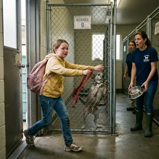 For Eight Months a Dog Watched a Door He'd Stopped Believing In. Then a Ten-Year-Old Walked Through It.