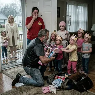 A Biker Bought Every Princess Doll — Then We Learned Who The Party Was Really For