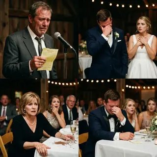 The Bride’s Father Asked to Say a Few Words — Then His Story Made the Groom Break Down in Tears
