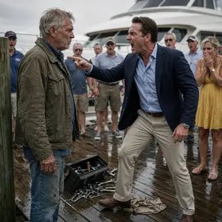 The Man Who Built the Marina: A Father Was Told to Go Home in Front of Everyone — Then a Stranger Said His Name