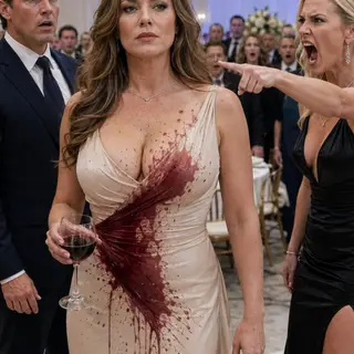 “I SHOULD BE HIS WIFE!” My husband’s mistress screamed it after throwing red wine across my gown before three hundred guests. Harrison stood frozen while she exposed their affair and called me “good for appearances.” I didn’t cry. I told him I was filing for divorce—and he no longer lived at home. Then I called my lawyer: “File it.”