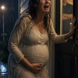 “Call your own ambulance and don’t come back.” My husband locked me outside barefoot at thirty-four weeks pregnant while contractions ripped through me in cold rain. Twelve hours later, after an emergency C-section, Gerard entered with his mistress wearing my grandmother’s stolen sapphire ring—and demanded I sign divorce papers. He thought the affair was the betrayal. He was wrong.