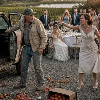 The Old Farmer in the Feed-Store Cap Was Told to Leave His Granddaughter's $14 Million Vineyard Wedding — Then the Winemaker Asked Who Owned the Water