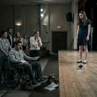 The Father Sent His Daughter a Blank Text Before She Walked Onstage — The Meaning Behind It Left the Audience Speechless