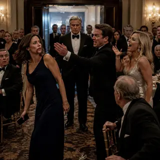 “You’re just a pathetic, clinging housewife,” his mistress laughed before four hundred elite gala guests, right before my husband’s hand struck my face with a brutal slap. Tasting blood, I didn’t shed a tear. I pulled out my phone and sent a three-word text: “Dad, it’s time.” Ten minutes later, the double doors slammed open, and every billionaire executive in the room shot to their feet in sheer terror.