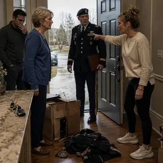 She Put Her Widowed Mother-in-Law's Boxes on the Porch — Then a Colonel and an Attorney Arrived