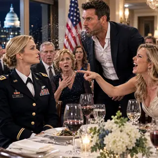 “You fly simulators, Tiffany.” My sister laughed while our parents joined in—until I said my call sign: “Silver Abyss.” Her Navy SEAL boyfriend sprayed wine across the table, stood up, and went pale. “My team was on that mountain,” he said. “She brought us out.” Lauren stopped smiling. By morning, the video she recorded would become her biggest mistake.