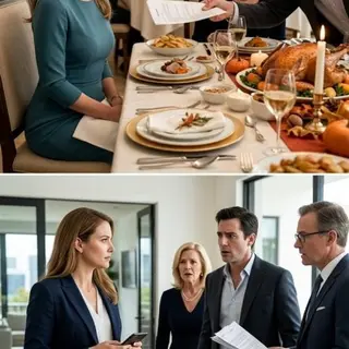 For eight years, my husband told me I was lucky because he paid for everything. Then, during Thanksgiving dinner, he slid divorce papers toward me and smirked, “Let’s see how long you survive without my money.” I signed before his mother finished laughing. The next morning, his private banker called. My husband froze for ten seconds before whispering, “Who are you?”