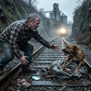 Drivers Thought the Dog Was About to Be Hit by the Train — Then a Man Ran Onto the Tracks and Saw Why It Wouldn't Leave