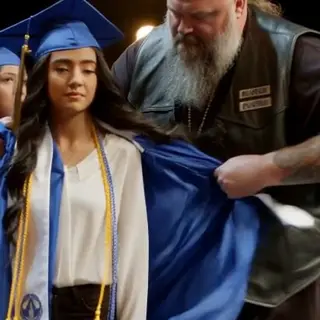 A Biker Dragged a Girl Out of Her Graduation Line and Tore Off Her Gown—Then He Left Before His Dead Daughter’s Name Was Called