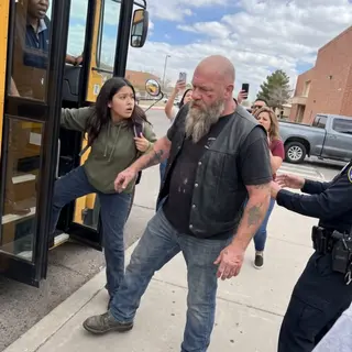 A Biker Dragged a Schoolgirl From a Departing Bus While Parents Called Him a Kidnapper—Then Thirty Silent Harleys Appeared Outside the Shelter Hiding Her Mother
