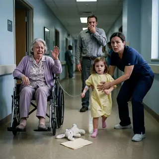 A Grandmother Pushed Her Wheelchair Away When Her Granddaughter Ran Toward Her — The Next Moment Left the Hospital Silent