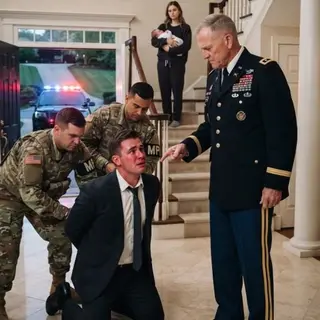 I had just placed my newborn twins into their nursery cribs when my husband’s phone lit up on the nightstand: "You promised you’d divorce Claire. I'm pregnant now." I took a screenshot and sent it straight to his father, a four-star Marine general. Twenty minutes later, the front door swung open. General Vance marched in wearing full dress blues, accompanied by two military police officers. "Son, on your feet. Your dishonorable discharge begins now."