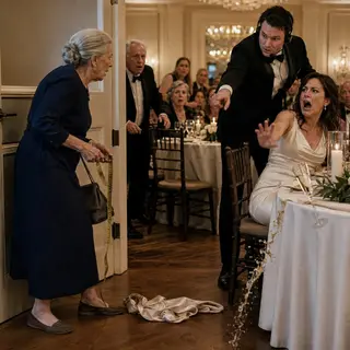 They Seated the Groom's Mother by the Kitchen Door — She Had Sewn Every Gown in That Ballroom