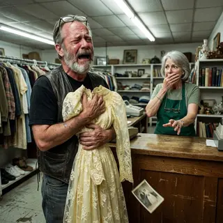 A Biker Bought An Old Wedding Dress — Then We Learned Who The Bride Really Was