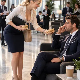 She Thought He Was Waiting for a Job Interview Too—He Was Actually Hiring Everyone in the Room…