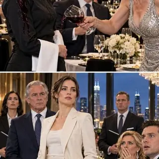 She poured red wine down my sleeve and laughed in front of the entire investor dinner. “Maybe now you’ll learn your place,” Vanessa sneered, while her executives joined in. I lowered my eyes and kept serving, because she had no idea the “waitress” she was humiliating had personally approved her company’s $42 million investment. Then the doors opened—and my chairman walked straight toward me.