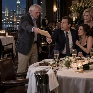 On my seventieth birthday, my son told me, “Dad, I’m too busy for dinner.” So I went to the restaurant alone—only to find him laughing with his wife and mother-in-law at a table covered in champagne. When he saw me, his face went white. “Dad… you’re here?” I smiled and handed him an envelope. “Yes. And tomorrow morning, you’re going to discover who really owns your company.”