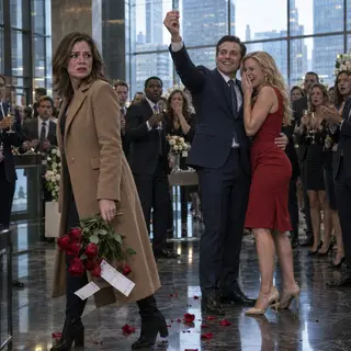 I brought flowers and Paris flight tickets to the office to surprise my husband for Valentine's Day. But the whole company was celebrating his engagement to the female CEO. My husband kissed her, then held up a diamond ring as the crowd cheered. I turned around and walked away. I instantly canceled the trip. Froze all joint accounts. And withdrew my 83% share from the company—worth 558 million. Thirty minutes later, my phone showed 152 missed calls. Then my doorbell rang.