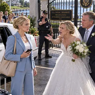“Only true blood belongs here.” My sister kicked me out of her wedding after I flew fourteen hours home—apparently forgetting I had used my Navy credentials and $15,000 of my own money to secure the venue. My mother laughed when I said they could pay for it themselves. So I opened the sponsorship contract. Then I read the cancellation clause.
