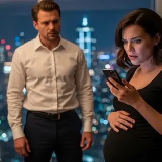 I was staring at a positive pregnancy test when my husband laughed on the phone, “I’m framing her for everything tonight”