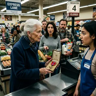 They Told the Old Woman She Was Too Slow at the Checkout. She Showed Them Her Medal.