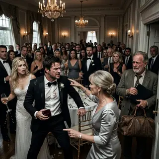 On my wedding day, my in-laws mocked my dad in front of 500 people. they said, “that’s not a father — that’s trash.” my fiancée laughed. I stood up and called off the wedding. my dad looked at me and said, “son… I’m a billionaire.” my entire life changed forever