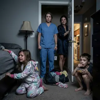 My daughter was disappearing in front of me while our refrigerator stayed full. “Mommy, I’m not hungry,” Mia whispered, but that night I found her dinner hidden under the bed—and a starving little boy eating it in the dark. When my sister-in-law smiled and said, “You saw nothing,” I stayed calm. Because she didn’t know every camera in my house was already recording.