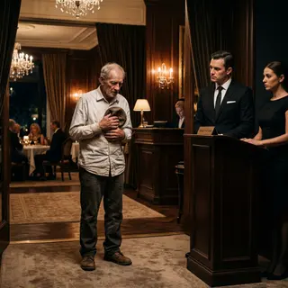 They Laughed When My Father Walked Into the Five-Star Restaurant. Then I Walked In Behind Him.