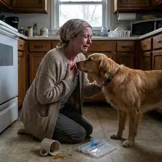 During Chemo, My Golden Retriever Did the Same Strange Thing Every Single Morning. I Thought It Was a Quirk. Then My Vet Told Me What She Was Probably Smelling — and Why She Stopped the Day I Got Better.