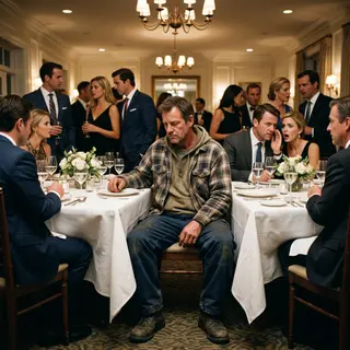 I Showed Up to My Wife's Country Club Dinner in My Work Boots. Every Head Turned. I Didn't Care.