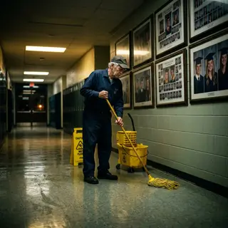 I've Been the School Janitor for 27 Years. Last Week, a Student Found My Photo on the Wall. It Was Next to the Word 'Valedictorian.'