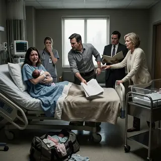 Two hours after giving birth, I begged my husband to hold our daughter. He looked at her, stepped back, and said, “My family needed a son, not this.” I thought that was the worst pain I would feel that night—until the next morning, when he walked into my hospital room with his mother, a lawyer, and custody papers.