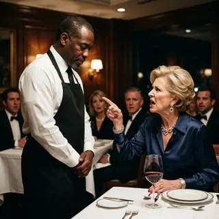 A Customer Threw Her Wine at Our Waiter Because He Was 'The Wrong Color to Serve Her.' The Owner's Response Was Legendary.