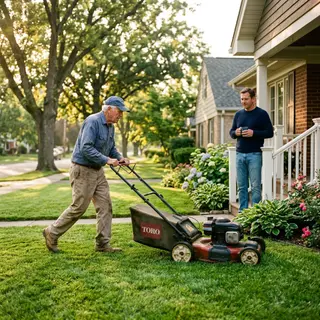 The Old Man Next Door Mowed My Lawn Every Week. I Never Asked Him To. The Day He Stopped, I Found Out Why He Started.