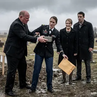 “Don’t tell your parents,” Grandpa warned from his coffin’s shadow—then my father grabbed my arm at the cemetery and demanded whatever the lawyer gave me. My uniform felt suddenly heavy, my mother’s smile went cold, and my brother watched like I was already guilty. Three days later, I opened the steel box—and their perfect family story started bleeding.