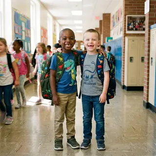 Two Boys Got Matching Haircuts So Their Teacher Couldn't Tell Them Apart. One Was White. One Was Black. They Were 5. They Saw No Difference.