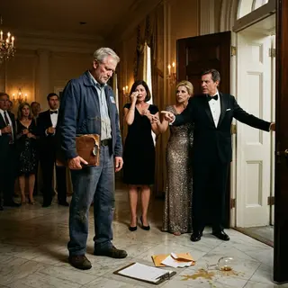 The Delivery Driver They Mocked Was Actually the Owner of the Company Funding Their Gala
