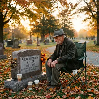 A 92-Year-Old Man Drives to His Wife's Grave Every Morning at 7 AM. Rain or Shine. He Brings Two Coffees. A Nurse Followed Him One Day. What She Saw Changed Her Life.
