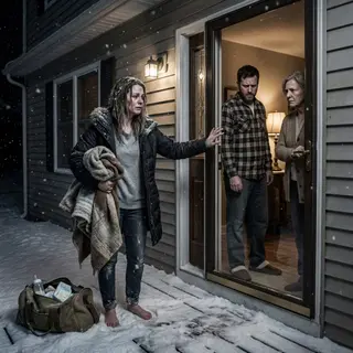 After Her Husband Threw Her and Their Newborn Twins Into the Snow