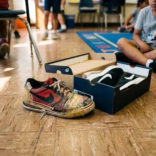 A Teacher Noticed a Student Wearing the Same Shoes Every Day for a Year. They Were Held Together with Tape. What She Did Got Her Fired. And Then Everything Changed.