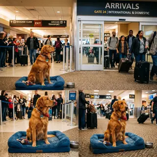A Dog Waited at the Airport Arrivals Gate for 3 Months. His Owner's Flight Never Landed. The Airport Staff Kept Him. Then They Found Out Why the Flight Was Delayed.