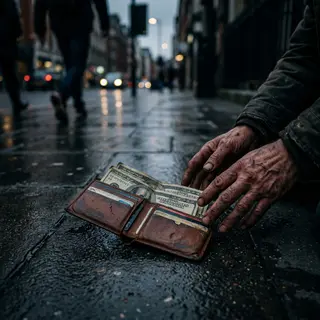 A Homeless Man Found a Wallet With $10,000 Cash. He Returned Every Dollar. What the Owner Did Next Made the Entire City Cry.
