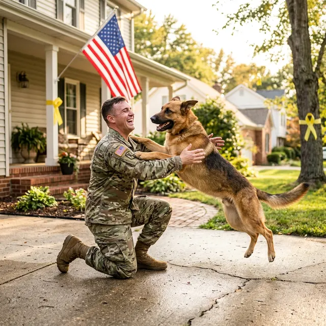 A Soldier Came Home After 3 Years. His Dog Didn't Recognize Him. Then She Smelled His Hand. What Happened Next Destroyed 50 Million People.