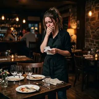 A Waitress Served a Table of 12 for 3 Hours. They Left Her a $0 Tip and a Note. She Quit on the Spot. Then the Owner Read the Note.