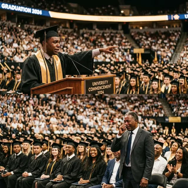 His Classmates Laughed at His Father for Being a Janitor. He Said Nothing. 15 Years Later, He Gave His Graduation Speech. And Destroyed Every Single One of Them.