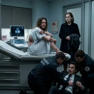 At the VIP clinic, I was helping my nine-month pregnant daughter out of her clothes for her final ultrasound. When her shirt dropped, I stopped breathing. Her back and ribs were a horrific canvas of massive, boot-shaped bruises. She panicked, covering her chest and shivering. "Mom, please! He's the hospital director. He said if I leave him, he'll make sure I don't wake up from my C-section," she begged. I didn't scream. My eyes simply went dead. I helped her into the hospital gown and said, "Then let's go hear the baby's heartbeat, sweetheart." While she was on the examination table, I liquidated her husband's entire medical empire. When the arrogant director walked in to check the ultrasound, he was abruptly tackled to the sterile floor by Homeland Security.
